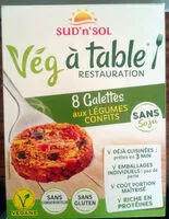Mängden socker i Vég à table - Galettes aux légumes confits
