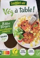 Mängden socker i 8 Mini burgers aux legumes confits