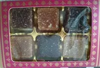 Mängden socker i Assortiment de pâte de fruits