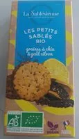 Mängden socker i Les petits sablés bio graines de chia et goût citron