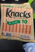 Mängden socker i Knack carrefour