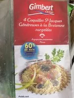 Mängden socker i 4 Coquilles Saint-Jacques Généreuses à la Bretonne Surgelées