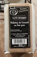 Mängden socker i Rillettes de Canard au foie gras