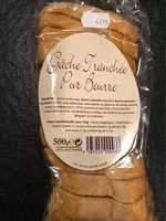 Mängden socker i Gâche tranchée pur beurre