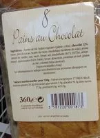 Mängden socker i Pains au chocolat