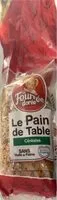 Mängden socker i Le pain de table