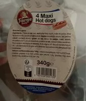 Mängden socker i 4 Maxi Hot dogs