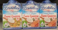 Mängden socker i Crème légère semi-épaisse 18%