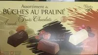 Mängden socker i Assortiment de Bûches au praliné