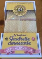 Mängden socker i La veritable gaufrette amusante parfum framboise
