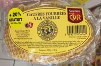 Mängden socker i Gaufres fourrées à la vanille (+20% gratuit)