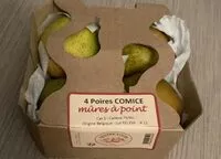 Mängden socker i 4 Poires COMICE mûres à point