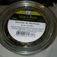 Mängden socker i Saucisse de Morteau & ses Lentilles
