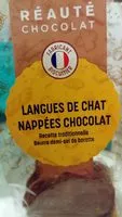 Mängden socker i Langues de chat nappées chocolat
