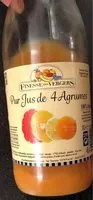 Mängden socker i Pur jus de 4 agrumes