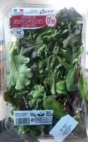 Mängden socker i Melange de jeunes pousses de salades