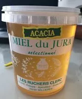 Mängden socker i Miel du jura selectionné