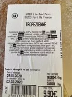 Mängden socker i Tropezienne