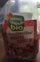 Mängden socker i Muesli croustillant fruits rouges BIO