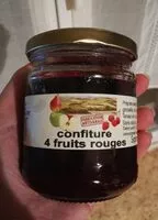 Mängden socker i Confiture 4 fruits rouges