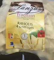 Mängden socker i Ravioli 4 fromages