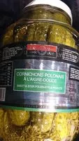 Mängden socker i Cornichons polonais à l'aigre douce