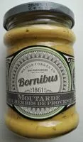 Mängden socker i Moutarde aux herbes de Provence