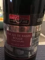 Mängden socker i Jus de raisin rouge