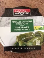 Mängden socker i Feuilles de vigne farcies au riz