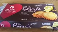 Mängden socker i Les Broyes du Poitou citron