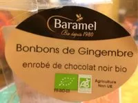Mängden socker i Bonbons de gingembre enrobé de chocolat noir