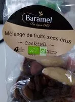 Mängden socker i Mélange de fruits secs crus