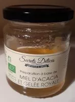 Mängden socker i Miel d'acacia et gelée royale bio