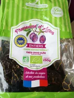 Mängden socker i Pruneaux Agen Bio, IGP, calibre 44/55, sachet