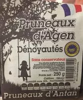 Mängden socker i Pruneau d'Agen, IGP, dénoyauté