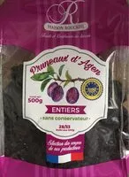 Mängden socker i Pruneaux d'Agen entiers