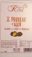 Mängden socker i Pruneau d'Agen fourré a la crème de pruneaux