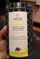 Mängden socker i Chocolat weiss