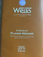 Mängden socker i Chocolat Plaisir Sésame