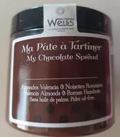 Mängden socker i Ma pâte a tartiner amandes noisettes