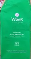 Mängden socker i Chocolat lait mendiant
