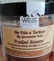 Mängden socker i Pate à tartiner praliné sésame