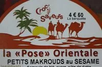 Mängden socker i Petits makrouds au sesame