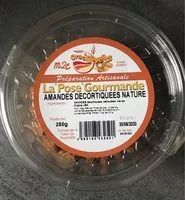 Mängden socker i Amandes decortiquees nature