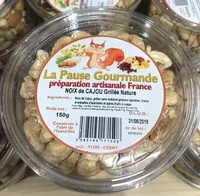 Mängden socker i Noix de Cajou Grillée Nature