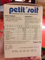 Mängden socker i Petit' soif