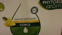 Mängden socker i Phytosun Aroms Respiration Pastilles Gorge Au Citron