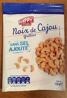 Mängden socker i Noix de cajou grillées sans sel ajouté