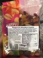 Mängden socker i Mélange de fruits, fruit exotiques déshydratées et de graines