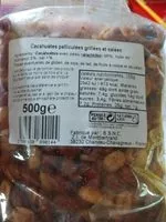 Mängden socker i Cacahuètes pelliculées grillées et salées